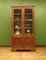 Vintage Lockable Display Cabinet in Glazed Oak with Adjustable Shelves, Image 2