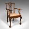 Antique Victorian Chippendale Revival Armchair, Set of 4 2