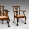 Antiker viktorianischer Chippendale Revival Sessel, 4er Set 3