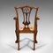 Antiker viktorianischer Chippendale Revival Sessel, 4er Set 6