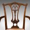 Antiker viktorianischer Chippendale Revival Sessel, 4er Set 9