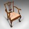 Antique Victorian Chippendale Revival Armchair, Set of 4 8