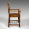 Antique English Oak Dining Chairs, 1910s, Set of 8 3