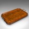 Antique English Oak Butlers Serving Tray, Image 2