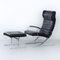 Poltrona Berlin con poggiapiedi di Meinhard Gerkan per Walter Knoll, anni '70, set di 2, Immagine 1