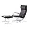 Berlin Lounge Chair with Footstool by Meinhard Gerkan for Walter Knoll, 1970s, Set of 2 1