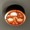 Small Alliance Ceiling Lamp with Orange Rings by Raak, 1970s 7