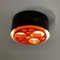 Small Alliance Ceiling Lamp with Orange Rings by Raak, 1970s 2