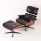 Lounge Chair with Ottoman by Charles & Ray Eames for Vitra, 1990s, Set of 2 2