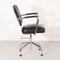 Black Office Chair with New Leatherette Upholstery by Fana, 1950s 9