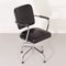 Black Office Chair with New Leatherette Upholstery by Fana, 1950s 5