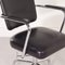 Black Office Chair with New Leatherette Upholstery by Fana, 1950s 10