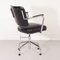 Black Office Chair with New Leatherette Upholstery by Fana, 1950s 8