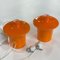 Lámparas colgantes B-1204 de vidrio opalino naranja de Raak Design Team para Raak, años 60, Imagen 11