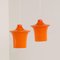 Lámparas colgantes B-1204 de vidrio opalino naranja de Raak Design Team para Raak, años 60, Imagen 3