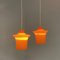 Orange Opal Glass B-1204 Pendants by the Raak Design Team for Raak, 1960s 2