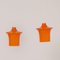 Orangefarbene B-1204 Hängelampen aus Opalglas von Raak Design Team für Raak, 1960er 5
