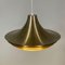 Gold Coloured Danish Hanging Lamp with 5 Layers, 1970s 7