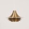 Gold Coloured Danish Hanging Lamp with 5 Layers, 1970s 2
