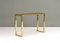 Italian Console Table in Brass and Glass by Nanda Vigo, 1970, Image 3