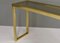 Italian Console Table in Brass and Glass by Nanda Vigo, 1970 15