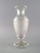 Französische Art Deco Vase aus klarem Kristallglas, 1930er 2
