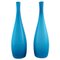 Grands Vases Turquoise de Kastrup Glas, Danemark, Set de 2 1