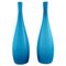 Large Danish Vases in Turquoise from Kastrup Glas, Set of 2, Image 1