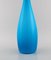 Large Danish Vases in Turquoise from Kastrup Glas, Set of 2 5
