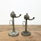 Pewter Oil Lamps, 1820s, Set of 2 2