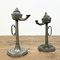 Pewter Oil Lamps, 1820s, Set of 2 1