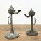 Pewter Oil Lamps, 1820s, Set of 2, Image 1