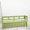 Green Antique Hungarian Settle Bench, Image 2