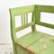 Green Antique Hungarian Settle Bench, Image 8