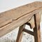 Antique Elm Rustic Pig Bench Model D, Image 4