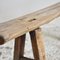 Antique Elm Rustic Pig Bench Model AN 3