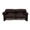 Dark Brown Leather Maralunga Loveseat Sofa from Cassina, Image 1