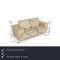 Cream Leather 3400 2-Seat Sofa by Rolf Benz 2