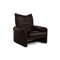 Dark Brown Leather Maralunga Armchair from Cassina 3