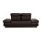 Leather 2-Seat Sofa in Dark Brown from Global Wohnen 12