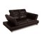 Leather 2-Seat Sofa in Dark Brown from Global Wohnen, Image 3