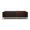 Sofá de tres plazas Bacio de cuero marrón oscuro de Rolf Benz, Imagen 10
