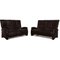 Dark Brown Leather Model 4581 2-Seat Sofas from Himolla, Set of 2 1