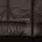Sofás de dos plazas modelo 4581 de cuero marrón oscuro de Himolla. Juego de 2, Imagen 6