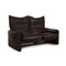 Dark Brown Leather Maralunga 2-Seat Sofa, Armchair & Pouf from Cassina, Set of 3 5