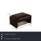 Dunkelbraunes Maralunga 2-Sitzer Ledersofa, Sessel & Pouf von Cassina, 3er Set 4