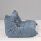 Togo Two Seater Sofa in Baby Blue by Michel Ducoy for Ligne Roset 2