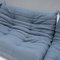 Togo Two Seater Sofa in Baby Blue by Michel Ducoy for Ligne Roset 3