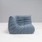 Togo Togo Sofas in Blau von Michel Ducaroy für Ligne Roset, 3er Set 6