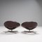 Armchairs in Brown Leather by Manzoni & Tapinassi for Roche Bobois, Set of 2 4